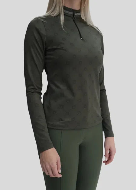 MoAvina Crystal Caviar Printed Shirt