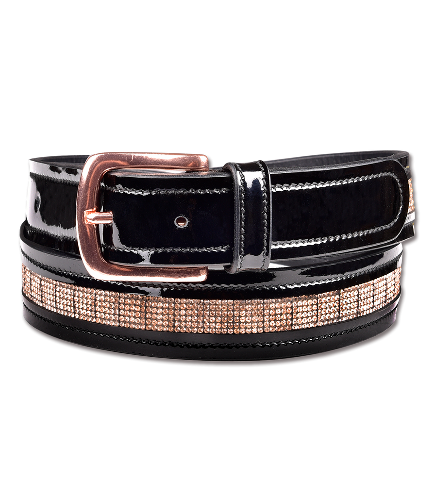 Rose Gold Leather Belt