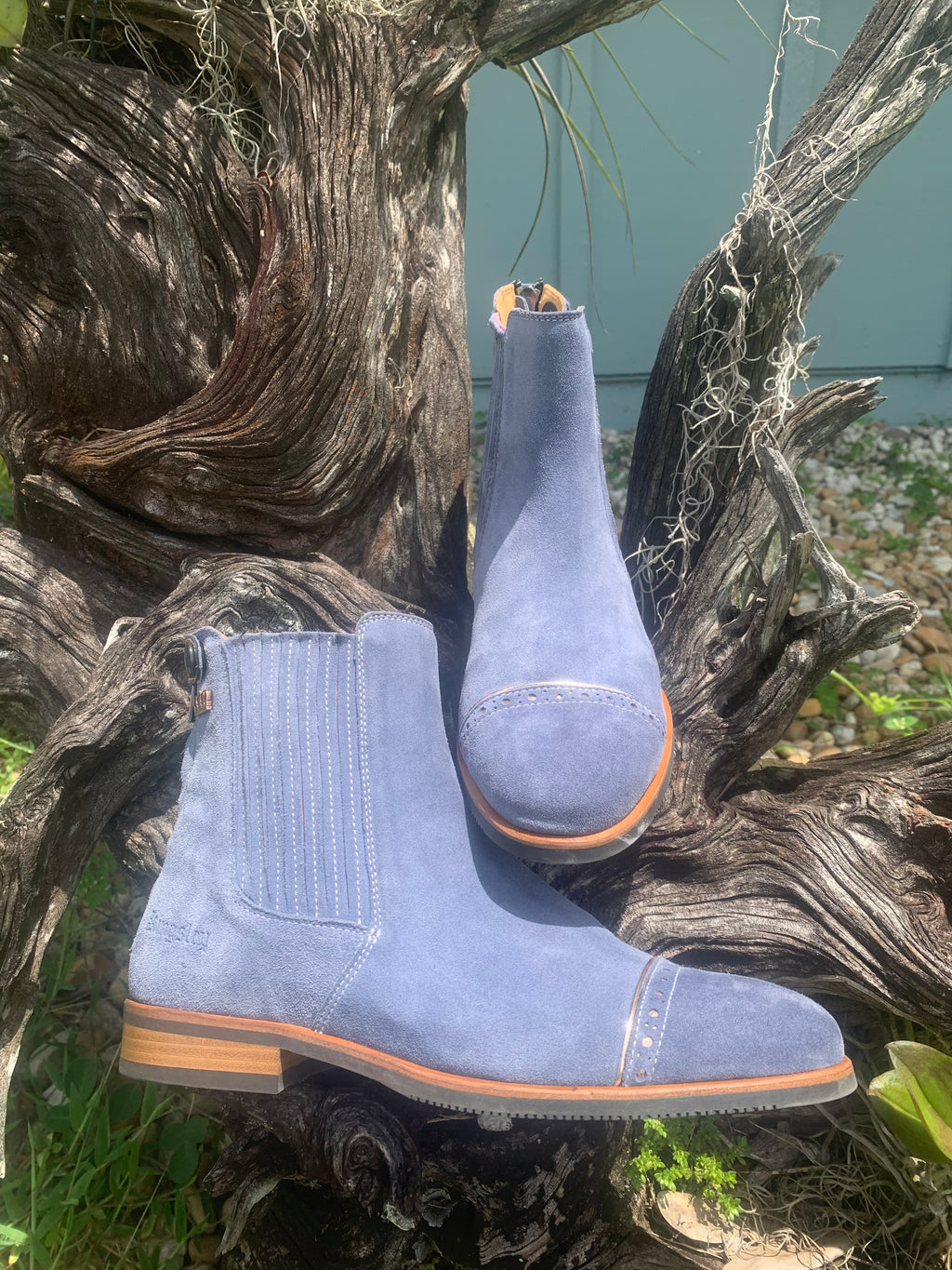 Berlin - Blue Suede Rose Gold 39