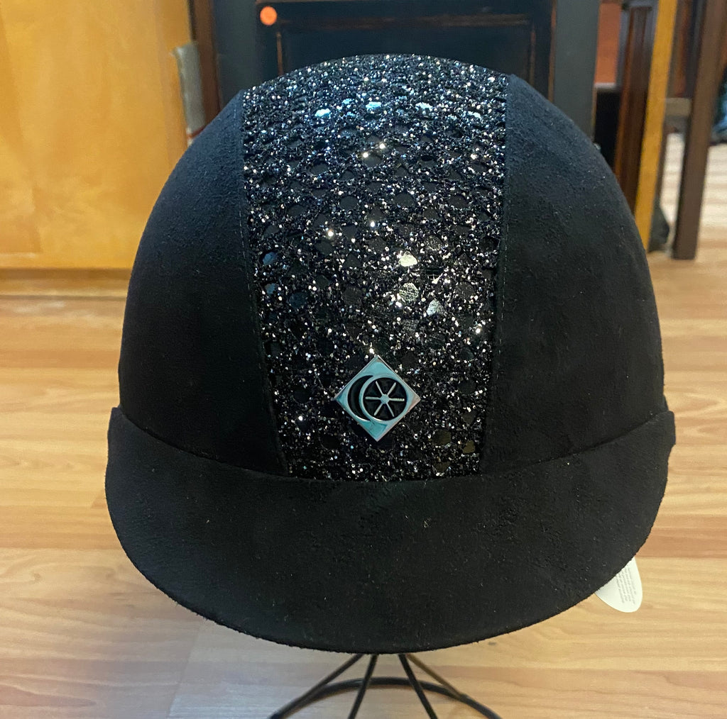 eLumenAyr Black Suede Helmet - 58