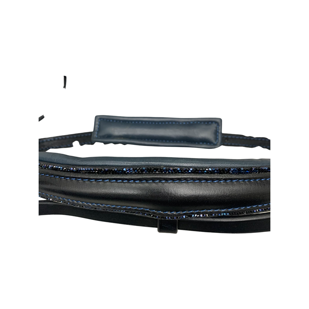 Crystal Blue Snaffle Bridle