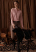 Elsa Mesh LS Zip Neck Top