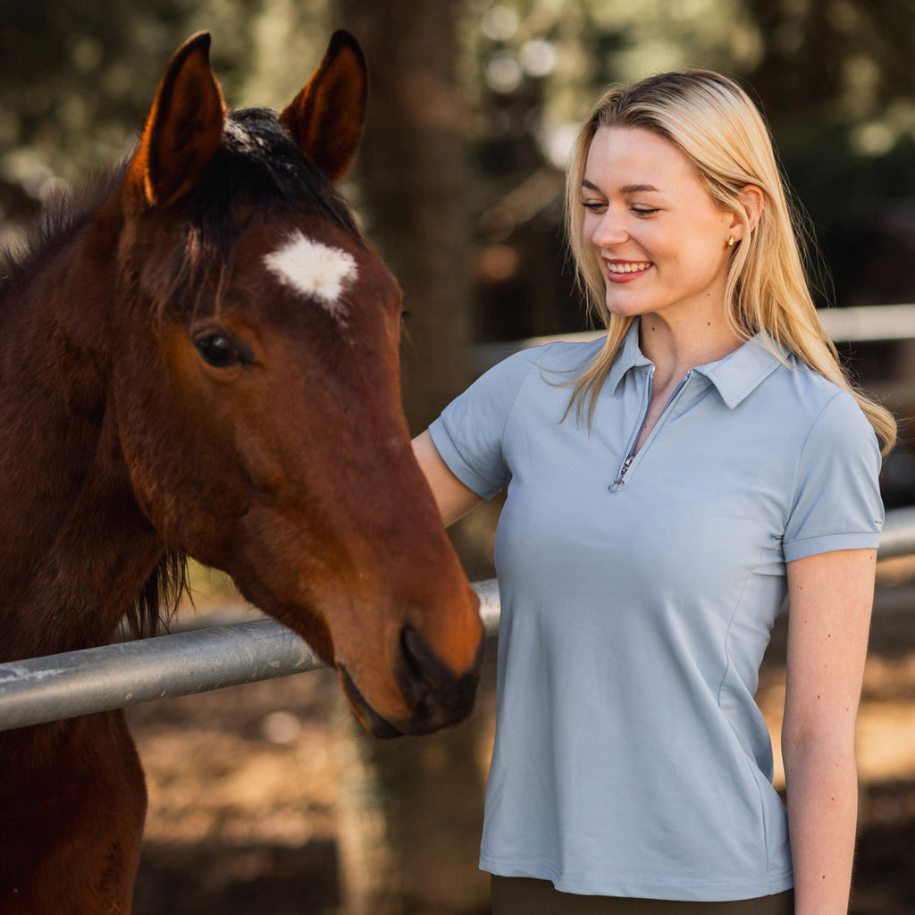 Willow Zip Neck Polo