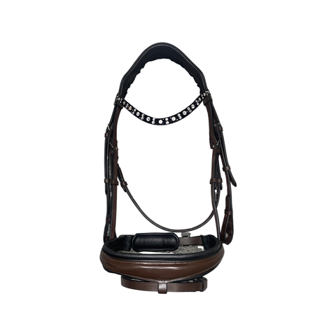 X-Factor Chocolate Snaffle Bridle